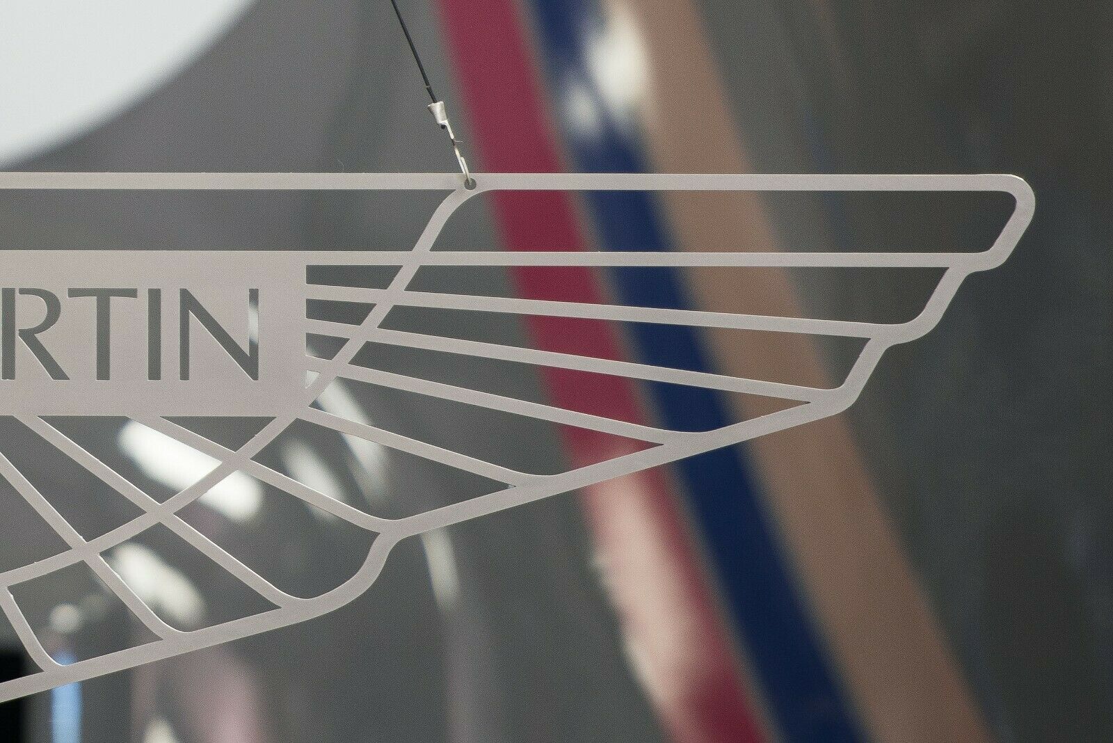 Aston Martin Sign - closeup