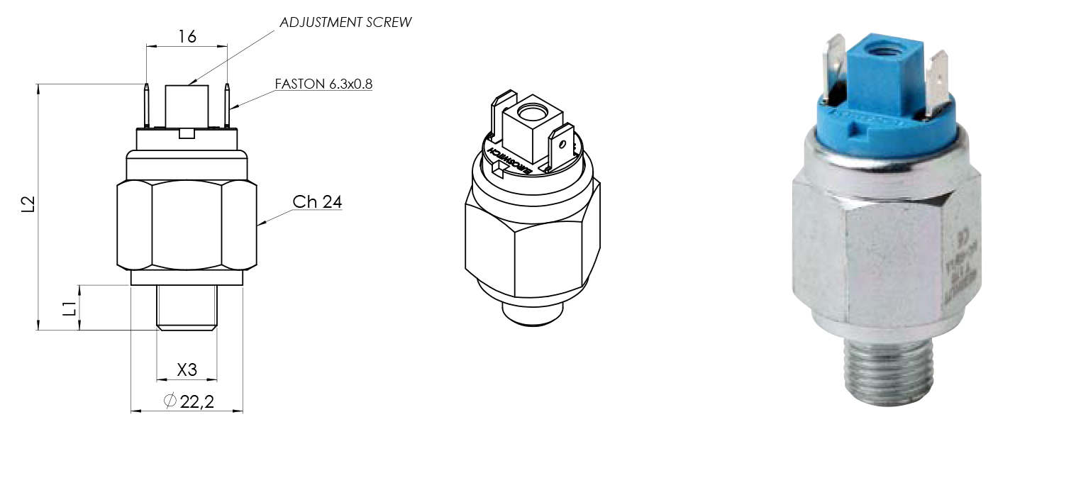 Adjustable oil pressure switch - 3 - 29Psi - Image 4
