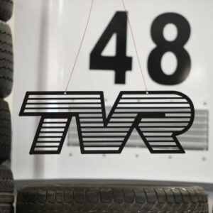 Black TVR Sign - Steel