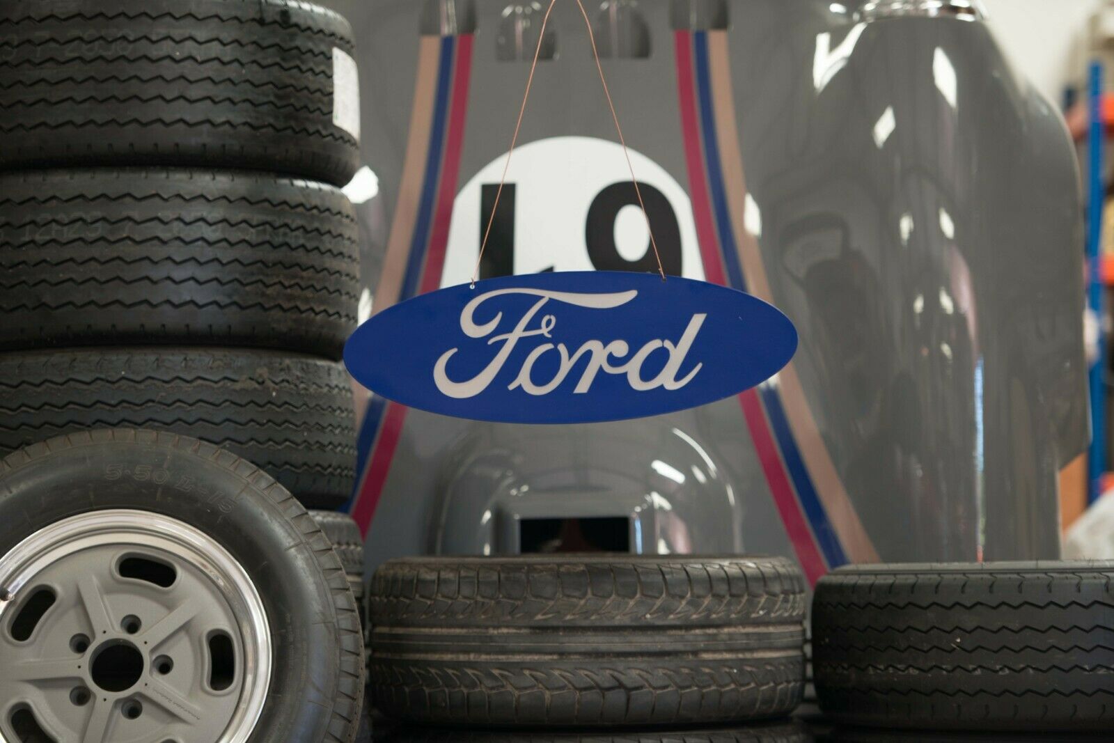 Ford Oval Workshop Sign- Wall Mounted Aluminium UNPAINTED - Image 4