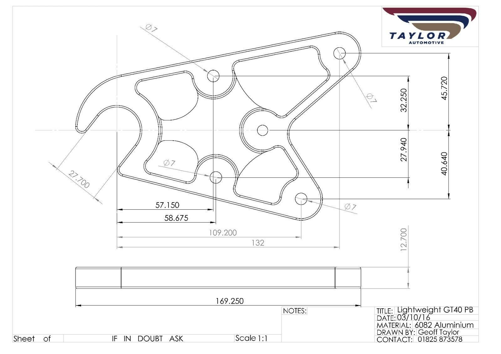 Ford GT40 Lightweight Rear body Mounts - Image 5