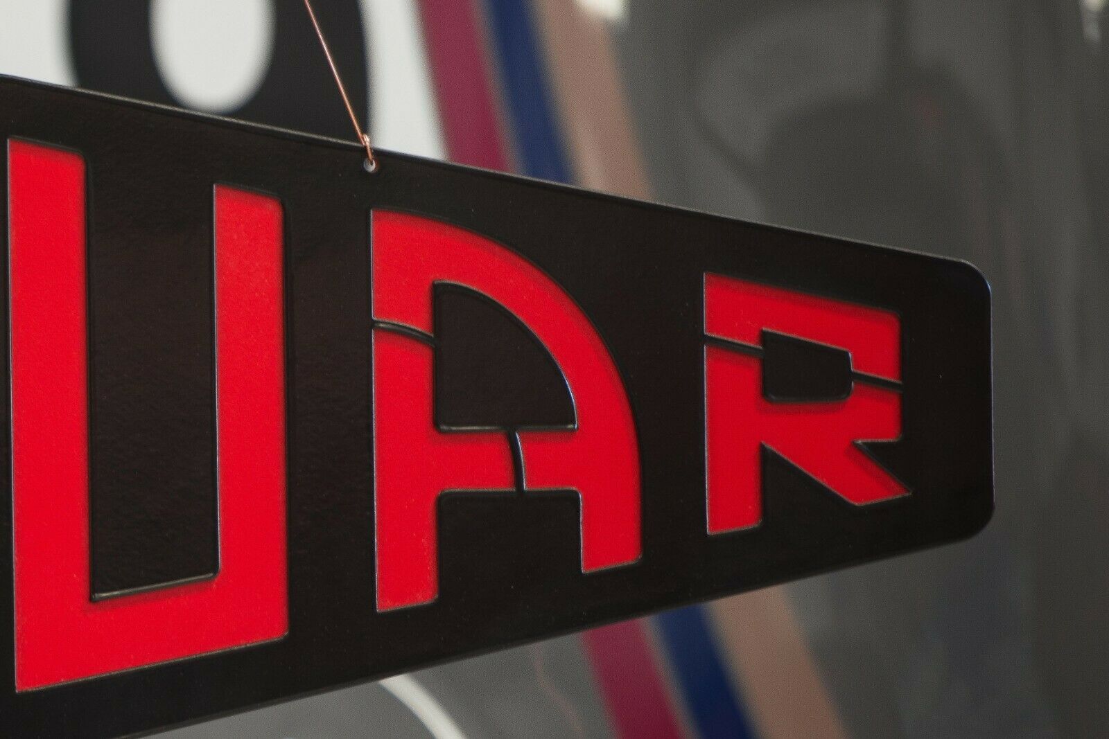 Jaguar Large, Black & Red, Workshop, Steel Sign - Wall Mounted - Image 5