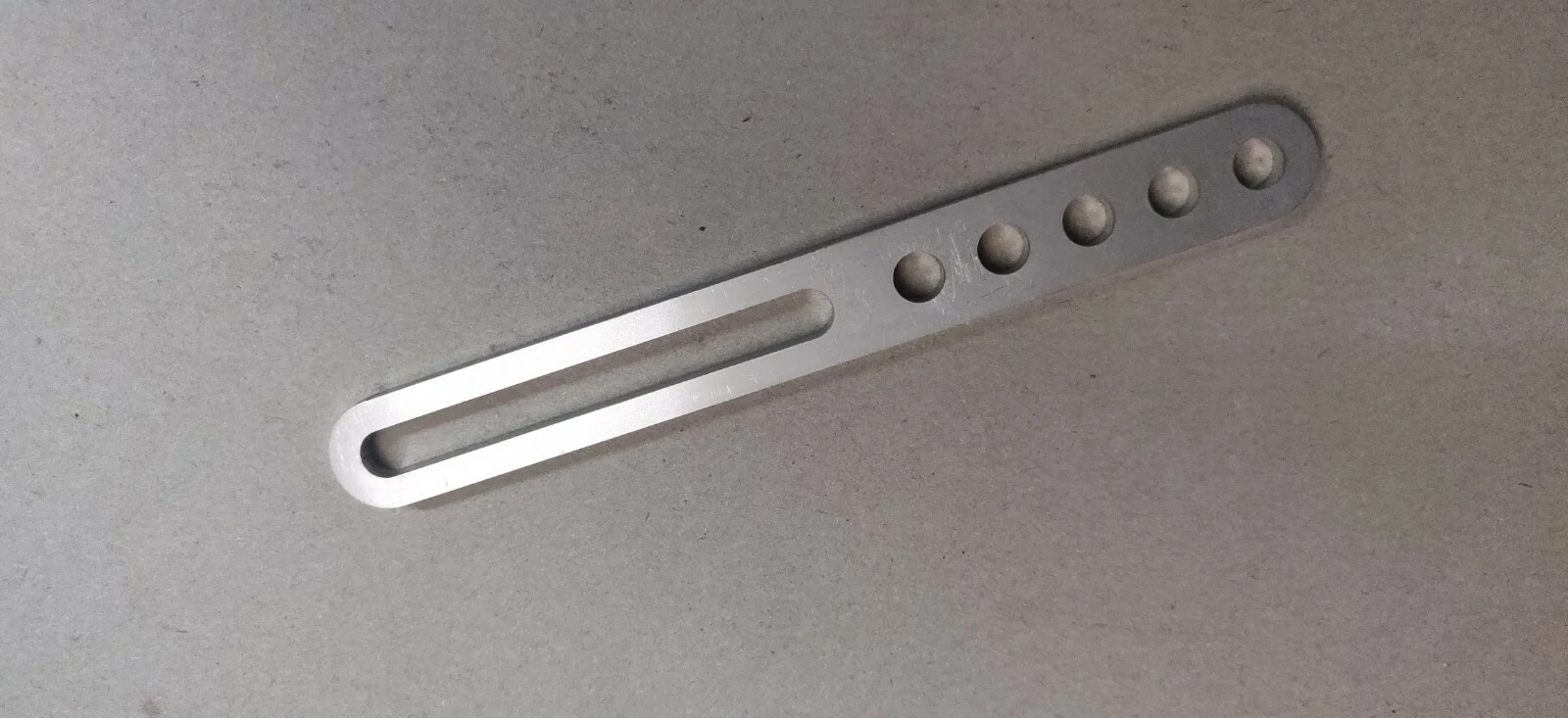 Straight Alternator Adjuster Bracket - Universal Stainless Steel