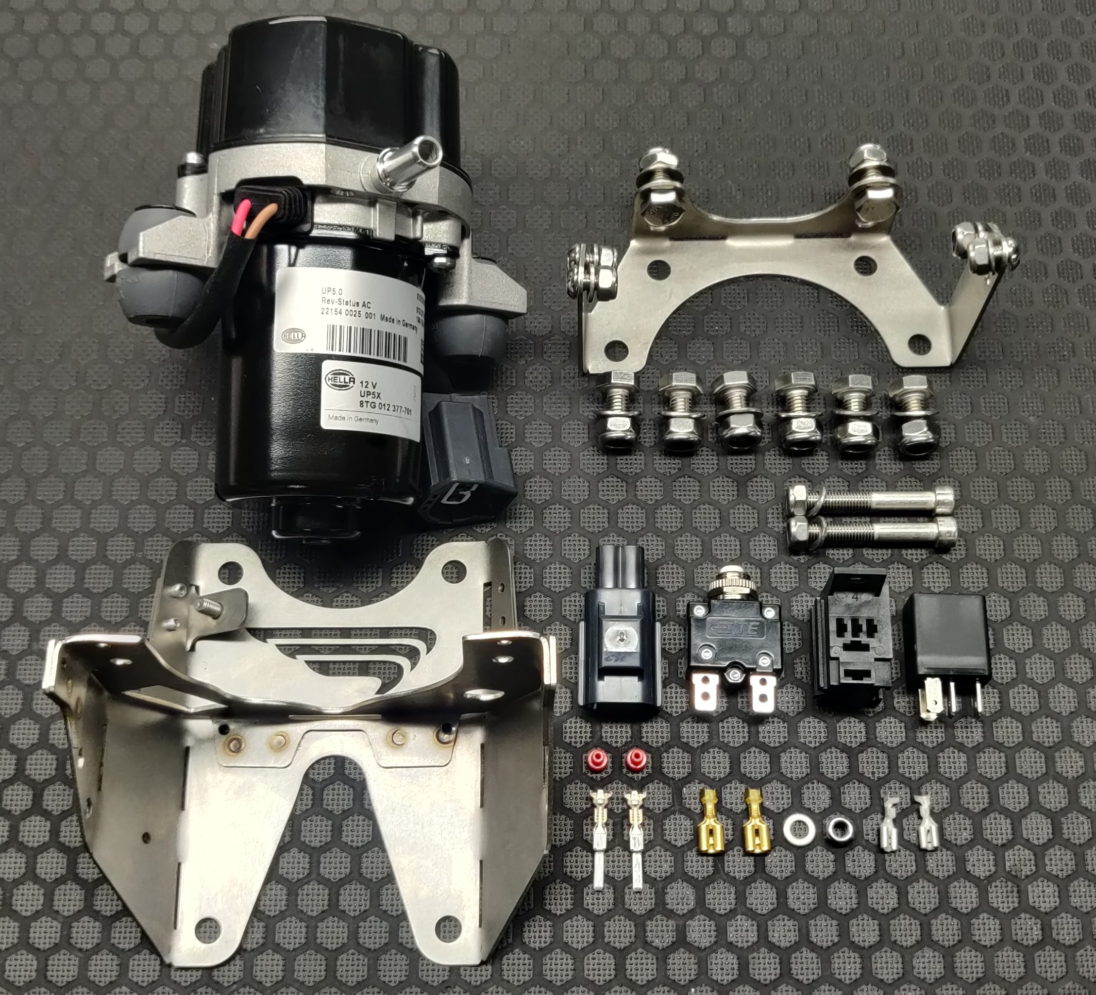 12V Vacuum Pump 'BRONZE' Kit, Hella UP5.0, Hotrod, Brake upgrade, Brake servo