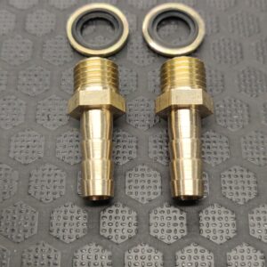 8mm hose barb tail - Brass