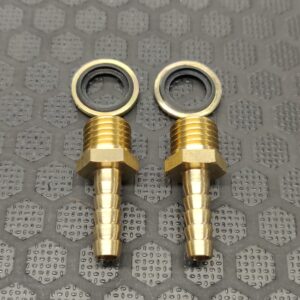 6mm hose barb tail - Brass