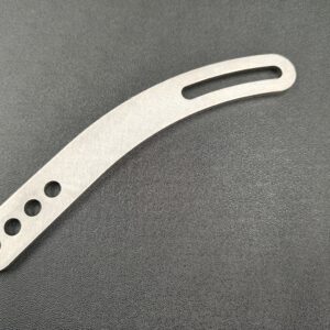 Curved Alternator Adjuster Bracket - Short Slot Universal Stainless Steel