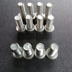 Long chevy small block V8 Stainless Steel Exhaust manifold bolt kit
