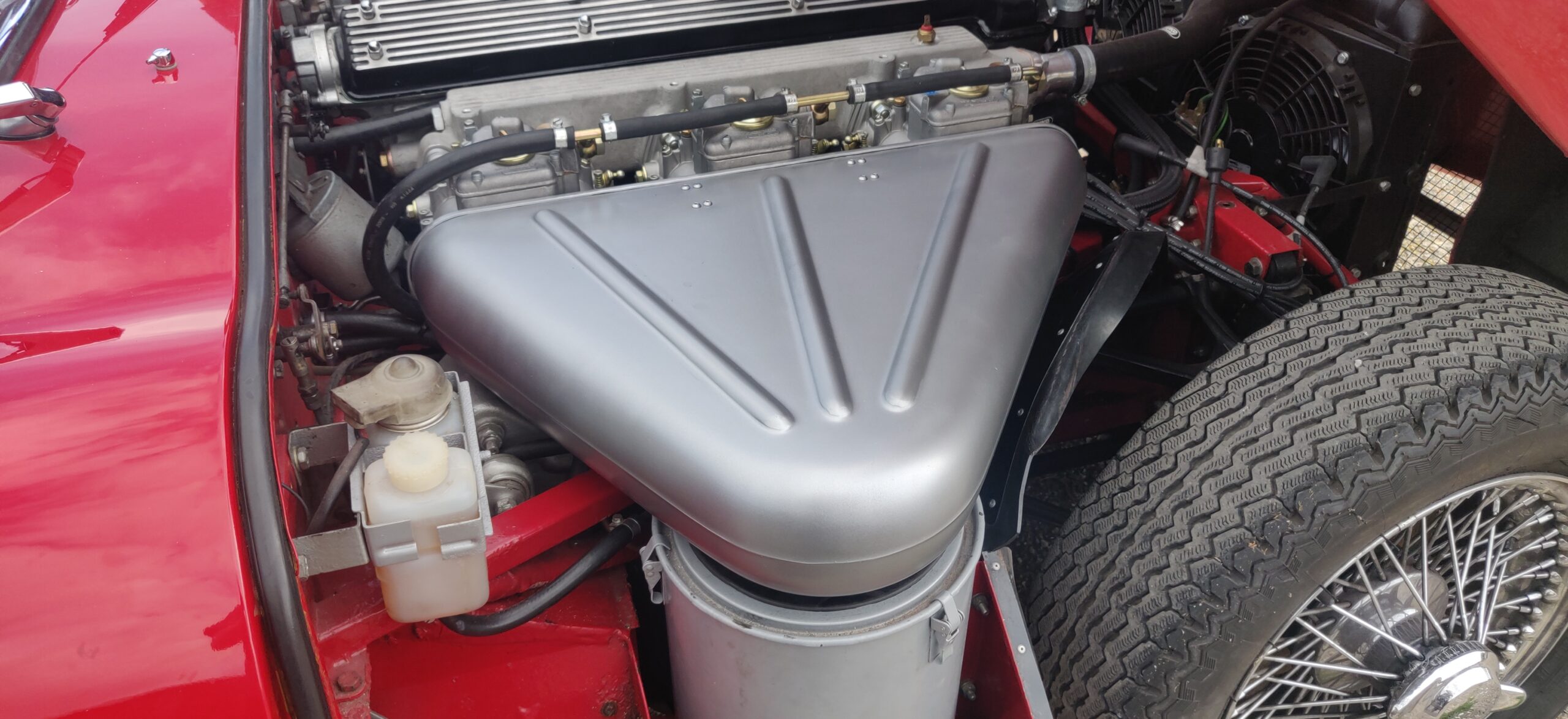 Jaguar E Type Air Intake Box - For Weber DCOE