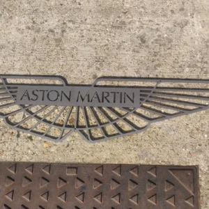 Aston Martin Sign - mild steel unfinished