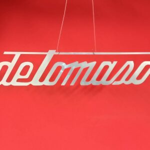 De Tomaso Aluminium Workshop Sign - Large