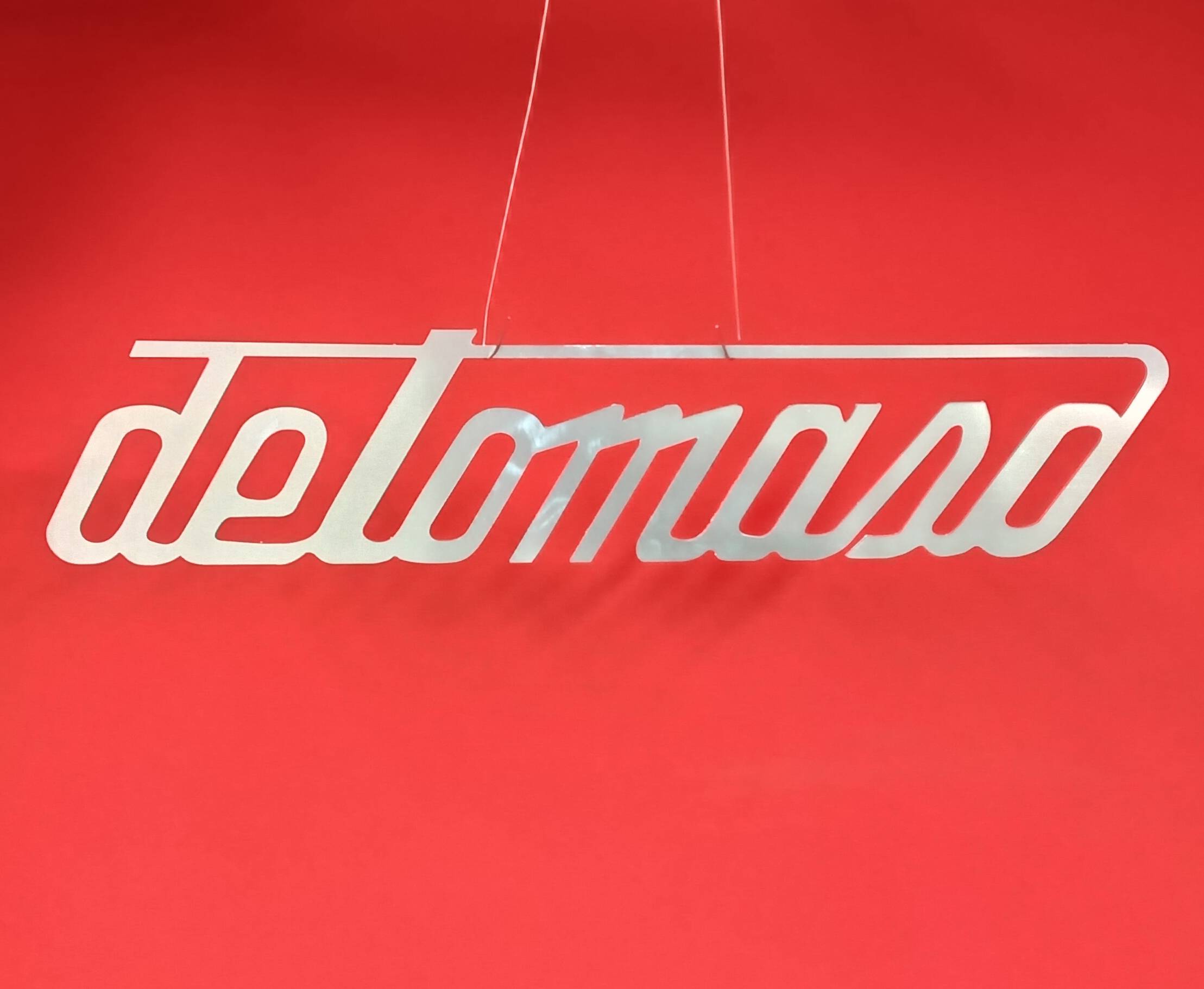 De Tomaso Aluminium Workshop Sign - Large