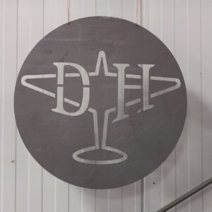 De Havilland Aluminium Wall Sign/Logo