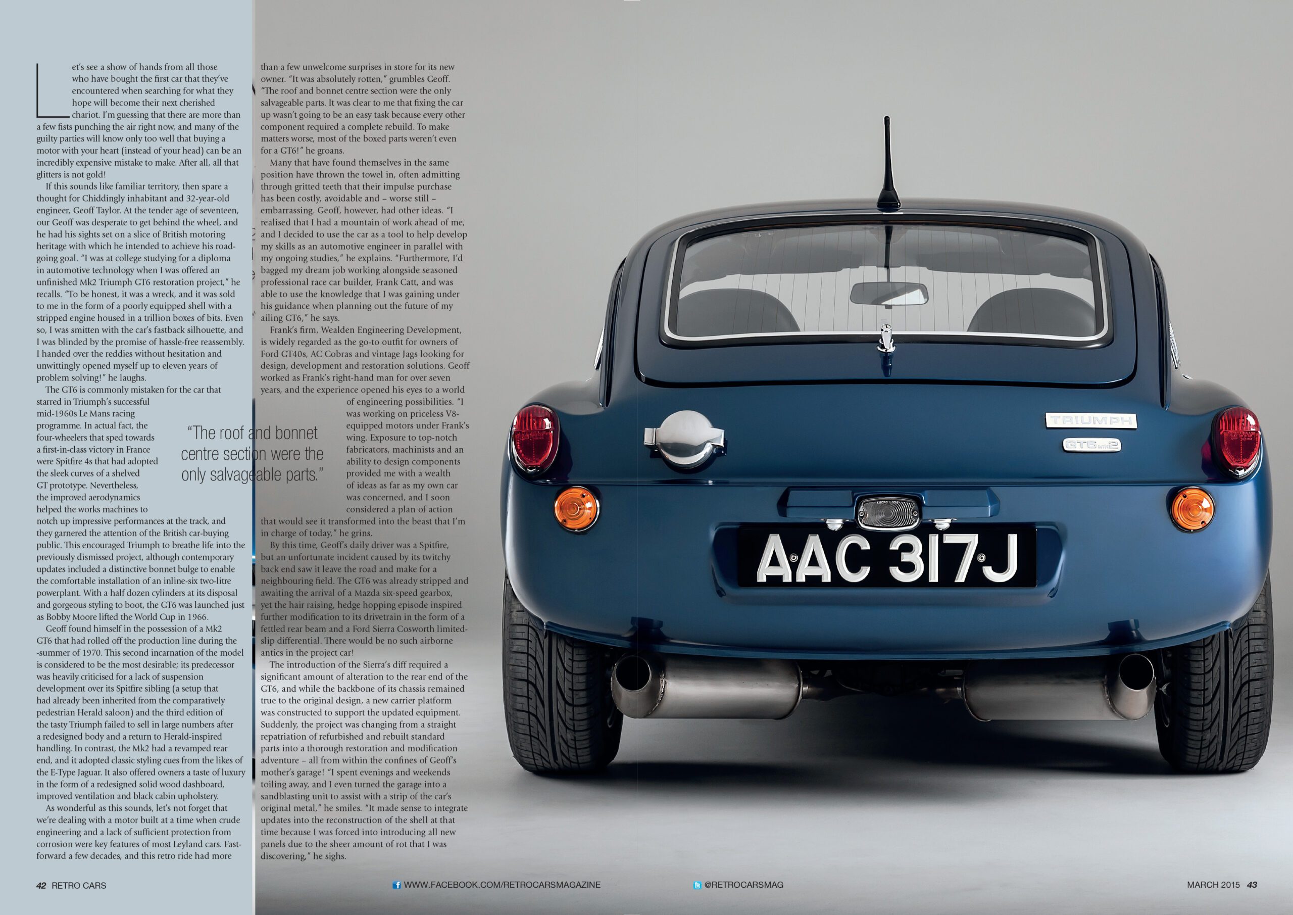 GT6 featured in Retro Cars Magazine