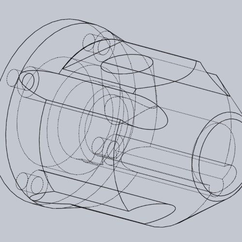 Gear change indent housing