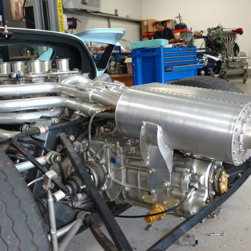 Lightweight silencer, Superformance GT40, FIA GT40, Fuel injection