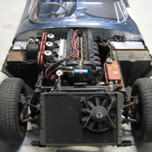 Realm Jaguar D-Type Engine bay before pictures 1